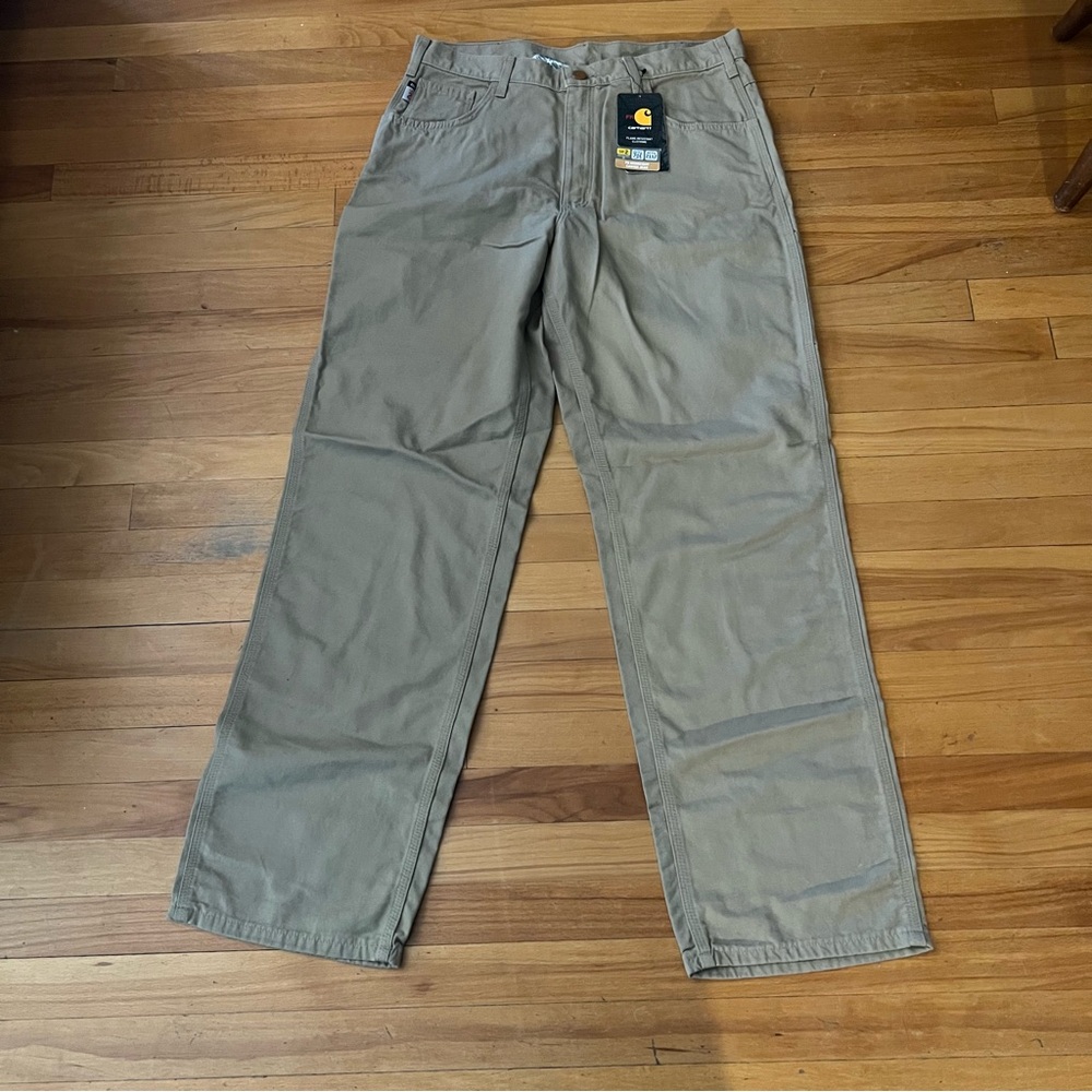 NWT Carhartt Flame Resistant Tan Work Pants 36 x 34